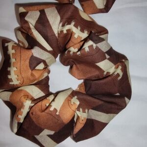 Twisted stitch Sis Co. Football scrunchies XL